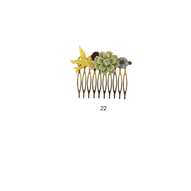 Garden Bloom Vintage Comb Collection