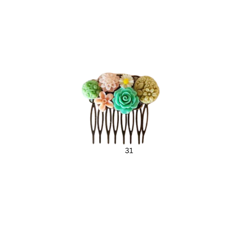 Garden Bloom Vintage Comb Collection
