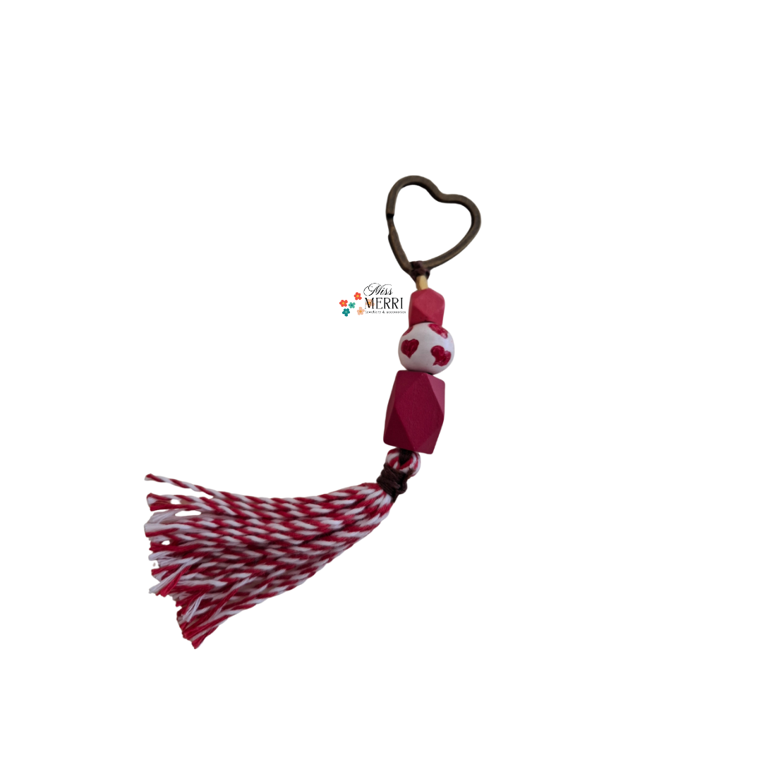Sweetheart Tassel Keychain