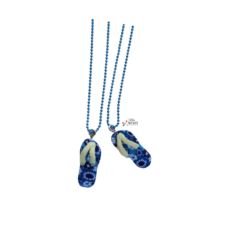 Ocean Breeze Friendship Slippers Necklace