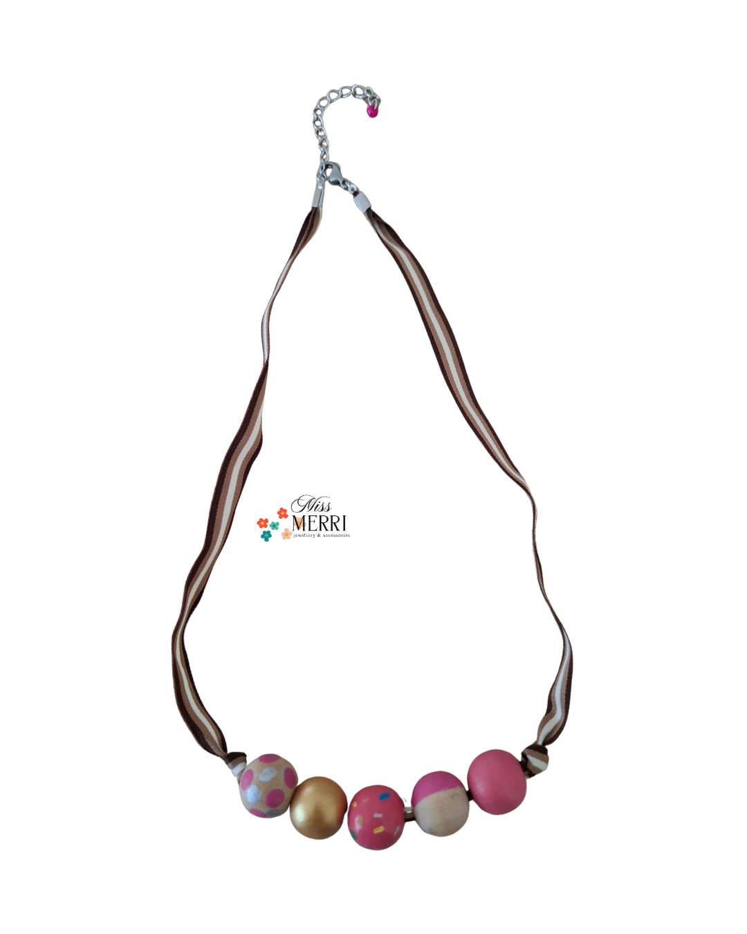 Polka Pop Bead Necklace