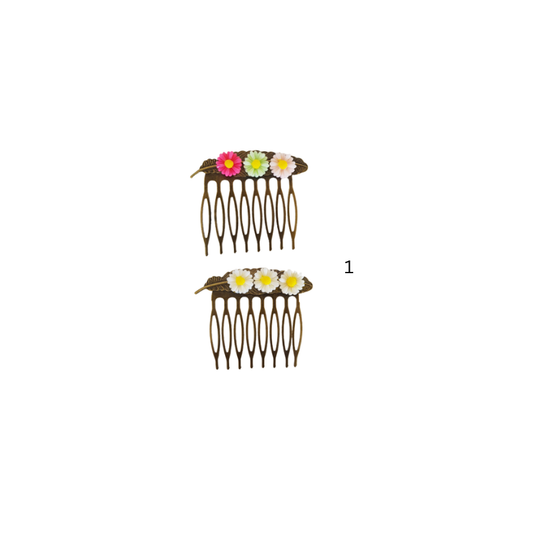 Flower Hair Comb Set