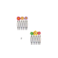 Flower Hair Comb Set