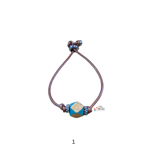 Minimalist Geo Leather Bracelets Collection
