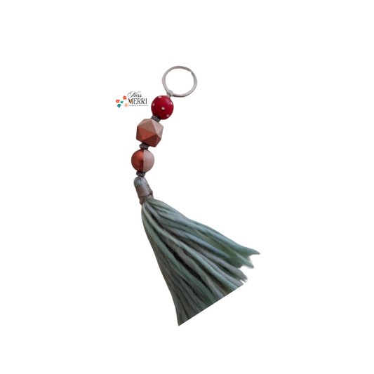 Woodland Tassel Keychain