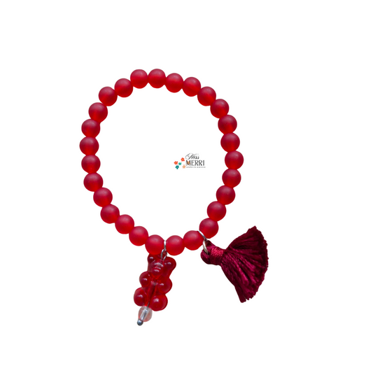 Cherry Gummy Tassel Bracelet