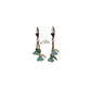 Aqua Trumpet Bloom Earrings