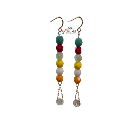 Golden Prism Drop Earrings