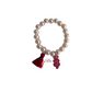 Cherry Pearl Tassel Bracelet