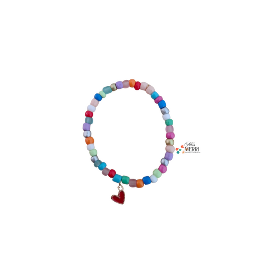 Red Heart Charm Bracelet