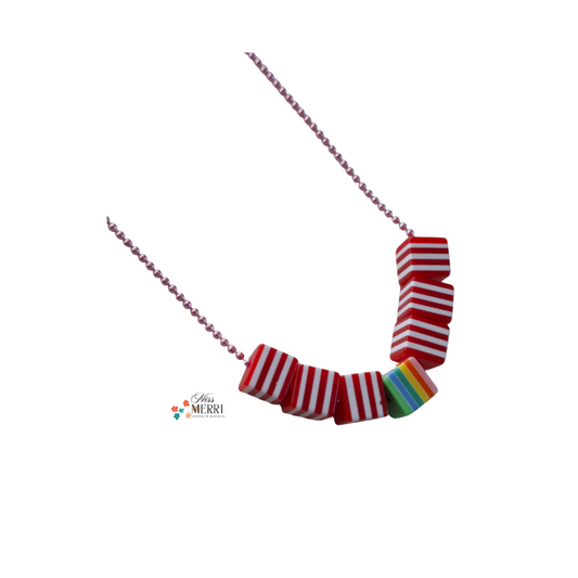 Peppermint Stripes Necklace