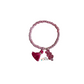 Pink Beaded Bracelet with Gummy Bear Charm