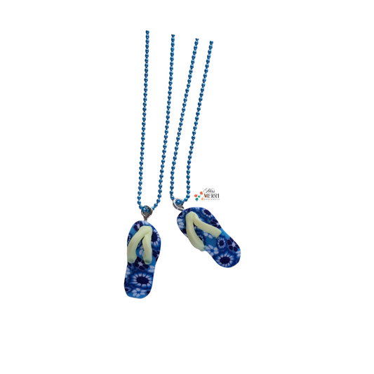 Ocean Breeze Friendship Slippers Necklace