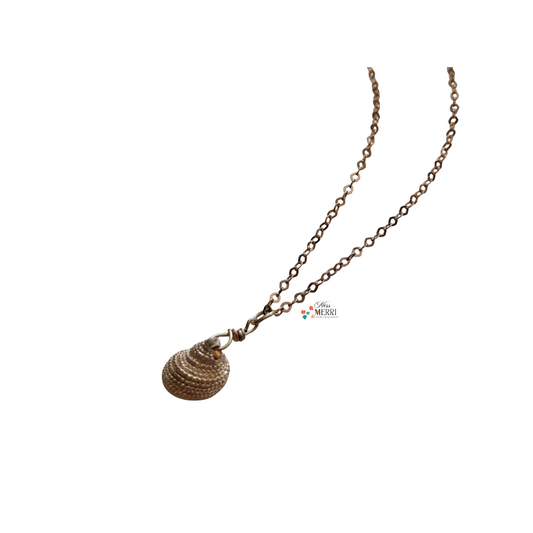 Golden Conch Seashell Necklace