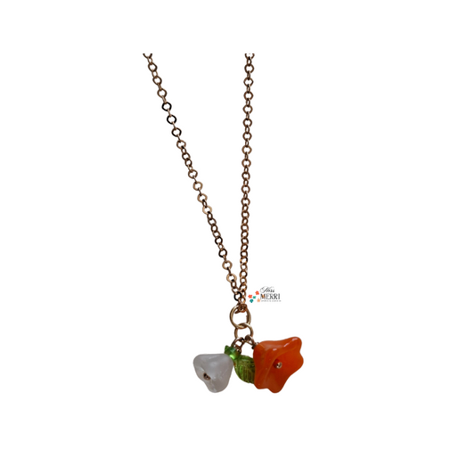 Tangerine Bloom Necklace