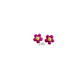 Hot Pink Daisy Earstuds
