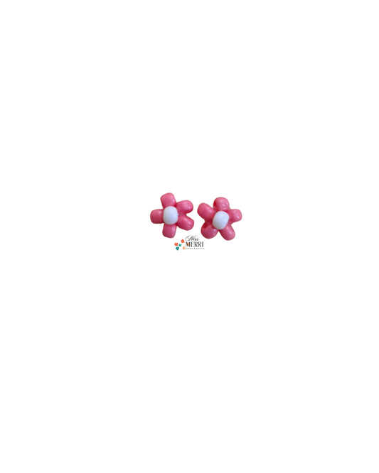 Carnation Pink Daisy Earstuds