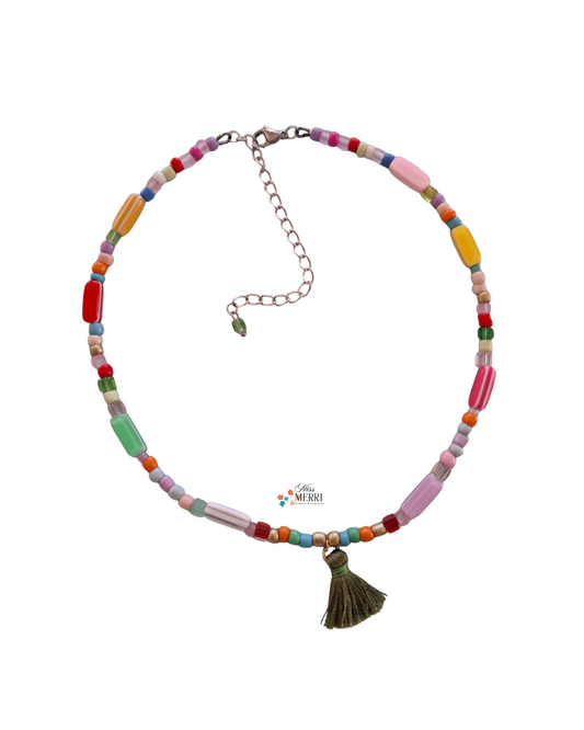 Boho Charm Tassel Necklace